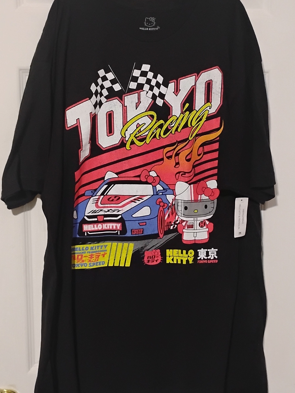 Hello Kitty Tokyo Racing Sanrio Printed Tshirt Size 2XL Nwt